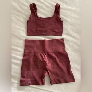 Set Active Sculpt Flex Box Bra and Biker Shorts
